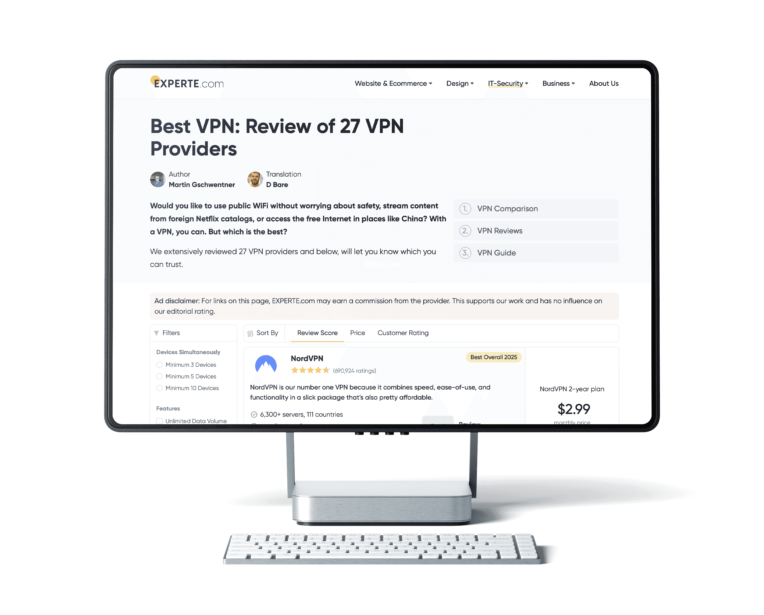 Experte.com Site Screenshots